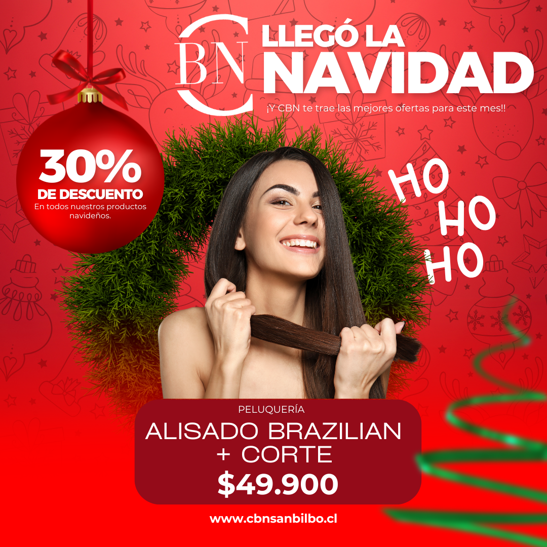 Alisado Brazilian + Corte - ¡Feliz Navidad!