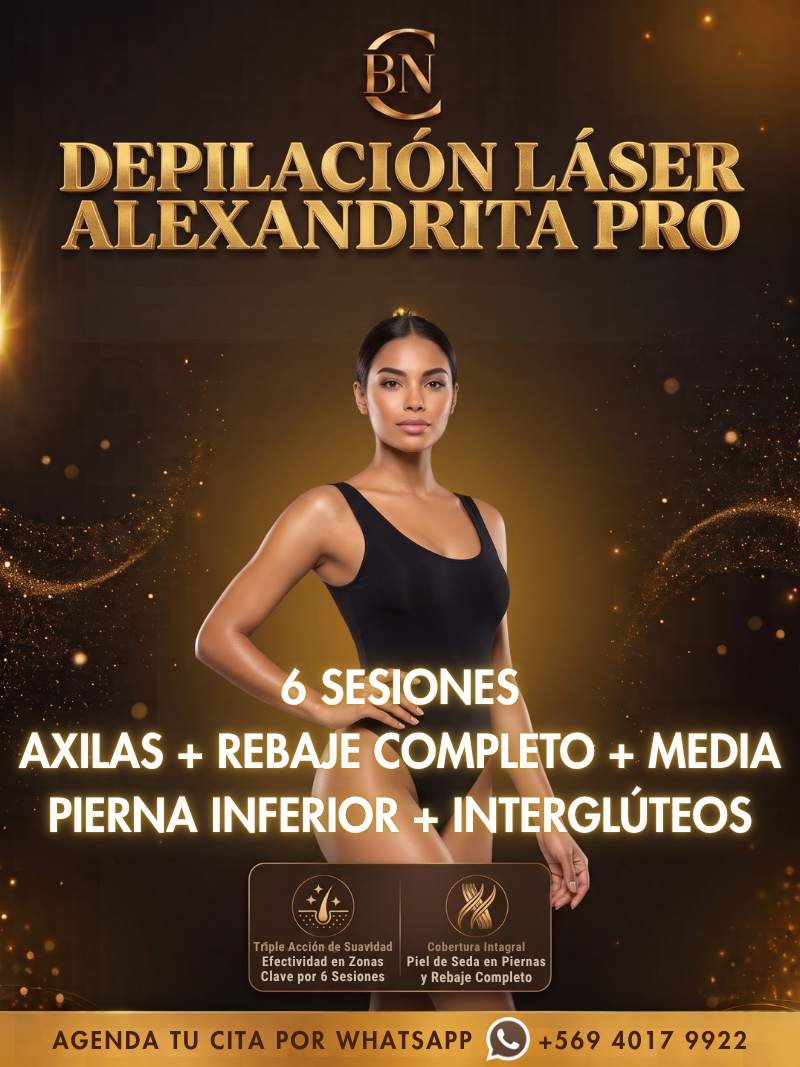 6 SESIONES AXILA + REBAJE COMPLETO + INTERGLÚTEOS + MEDIA PIERNA INFERIOR