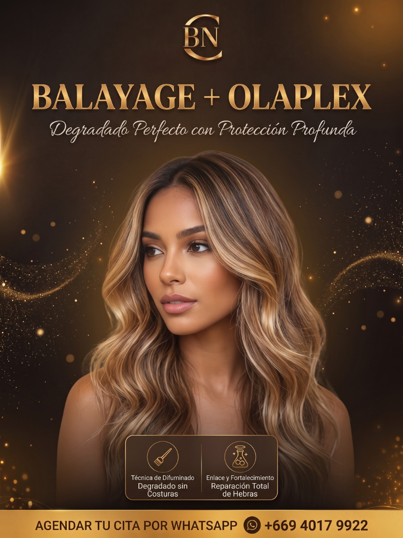 SERVICIO DE BALAYAGE + OLAPLEX
