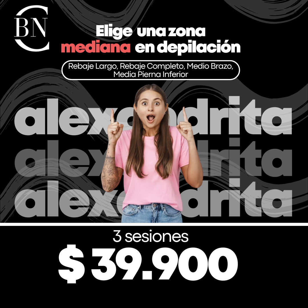 BLACK DAYS - Elige una zona mediana en depilación 3 sesiones