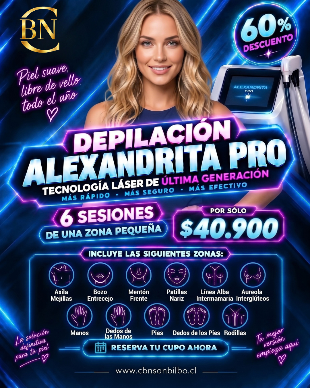 6 SESIONES ZONA PEQUEÑA A ELECCIÓN