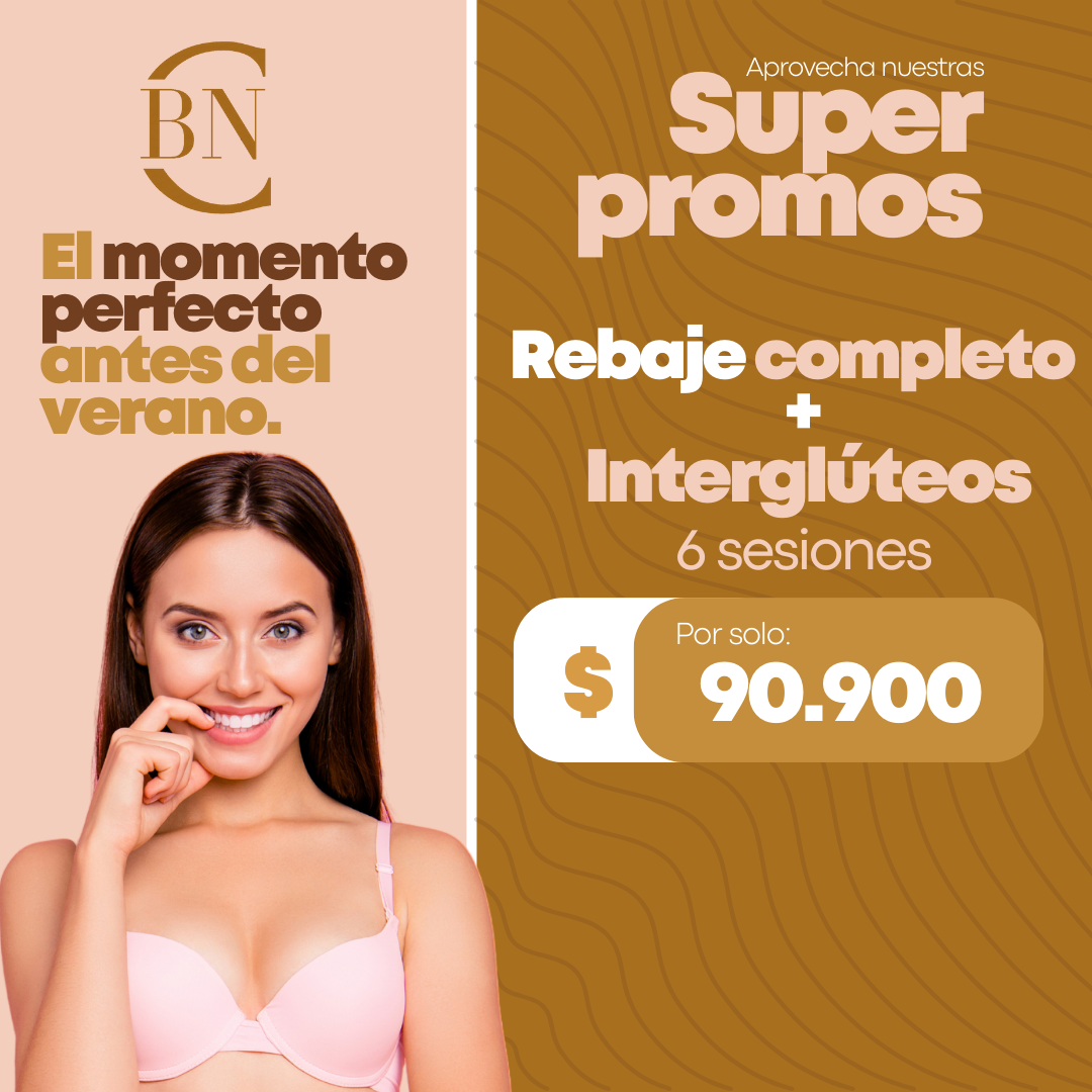 Rebaje Completo + Interglúteos - 6 sesiones