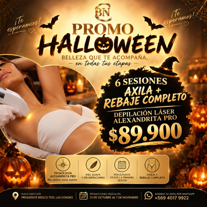 🎃6 SESIONES AXILA + REBAJE COMPLETO
