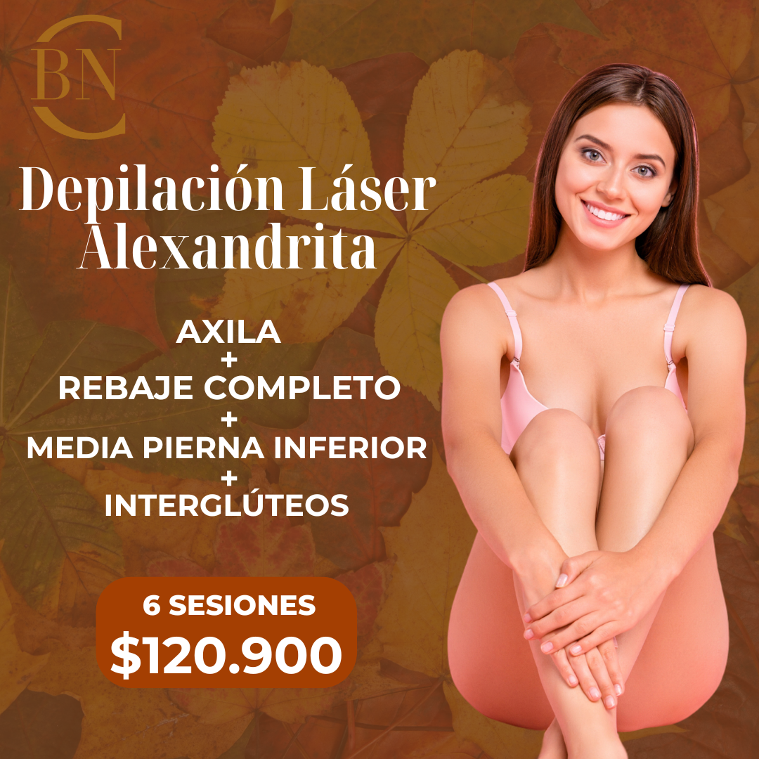 OTOÑO 2025🍂 - 6 sesiones Axila + Rebaje Completo + Media Pierna Inferior + Interglúteos