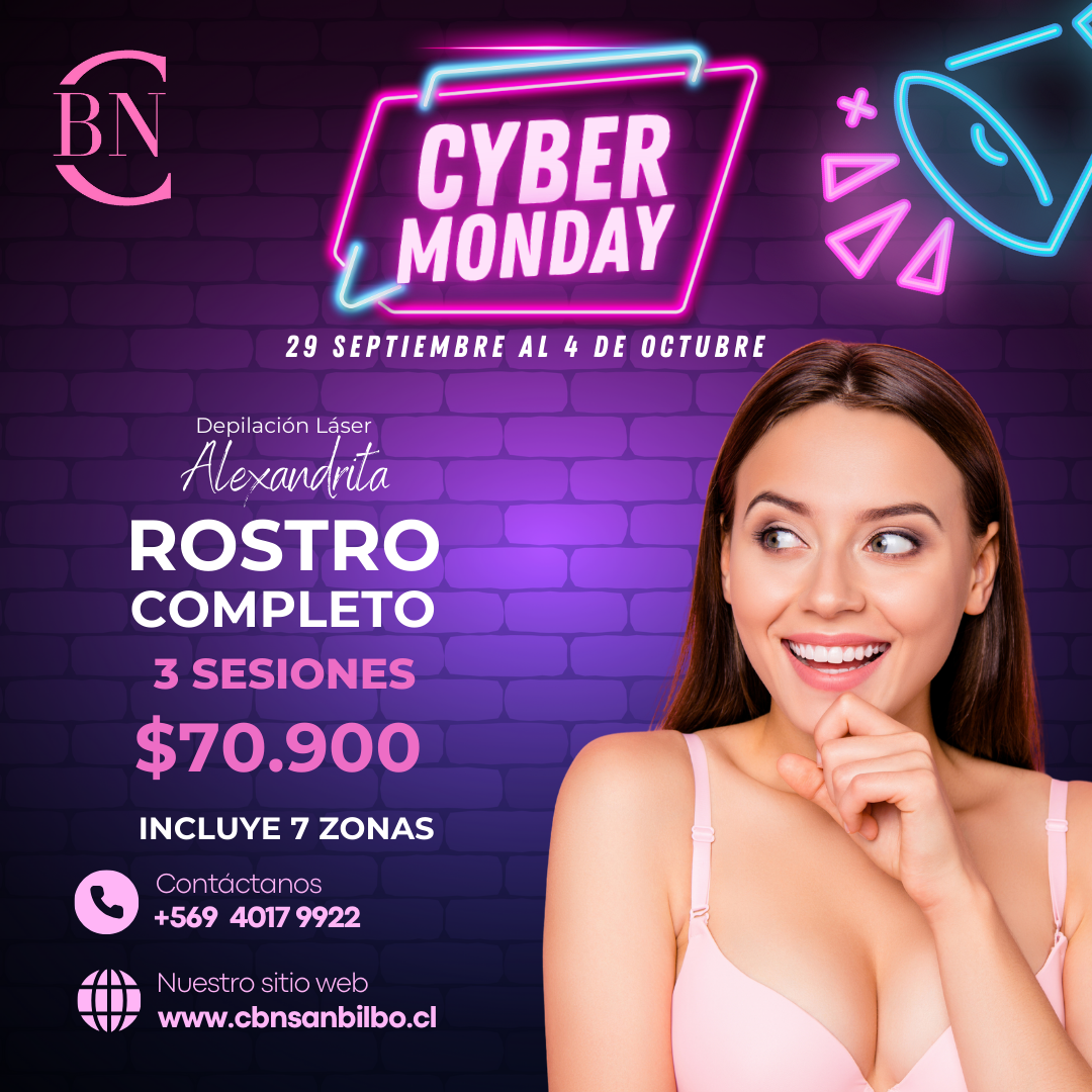 3 SESIONES DE ROSTRO COMPLETO - CYBERMONDAY