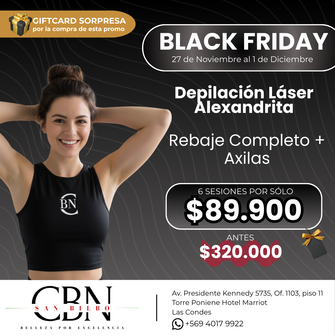 BLACK FRIDAY 2025 - 6 sesiones Rebaje Completo + Axilas