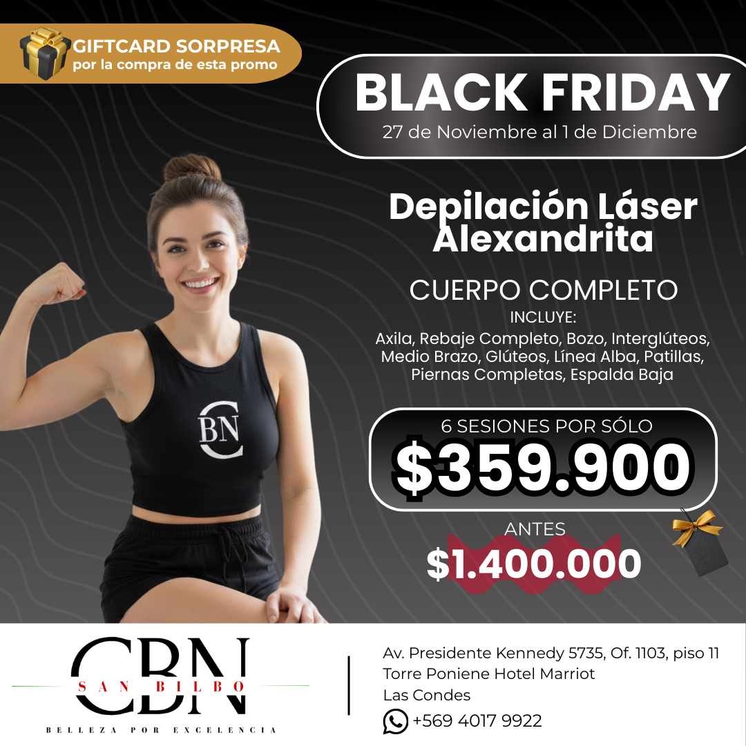 BLACK FRIDAY 2025 - 6 sesiones Cuerpo Completo
