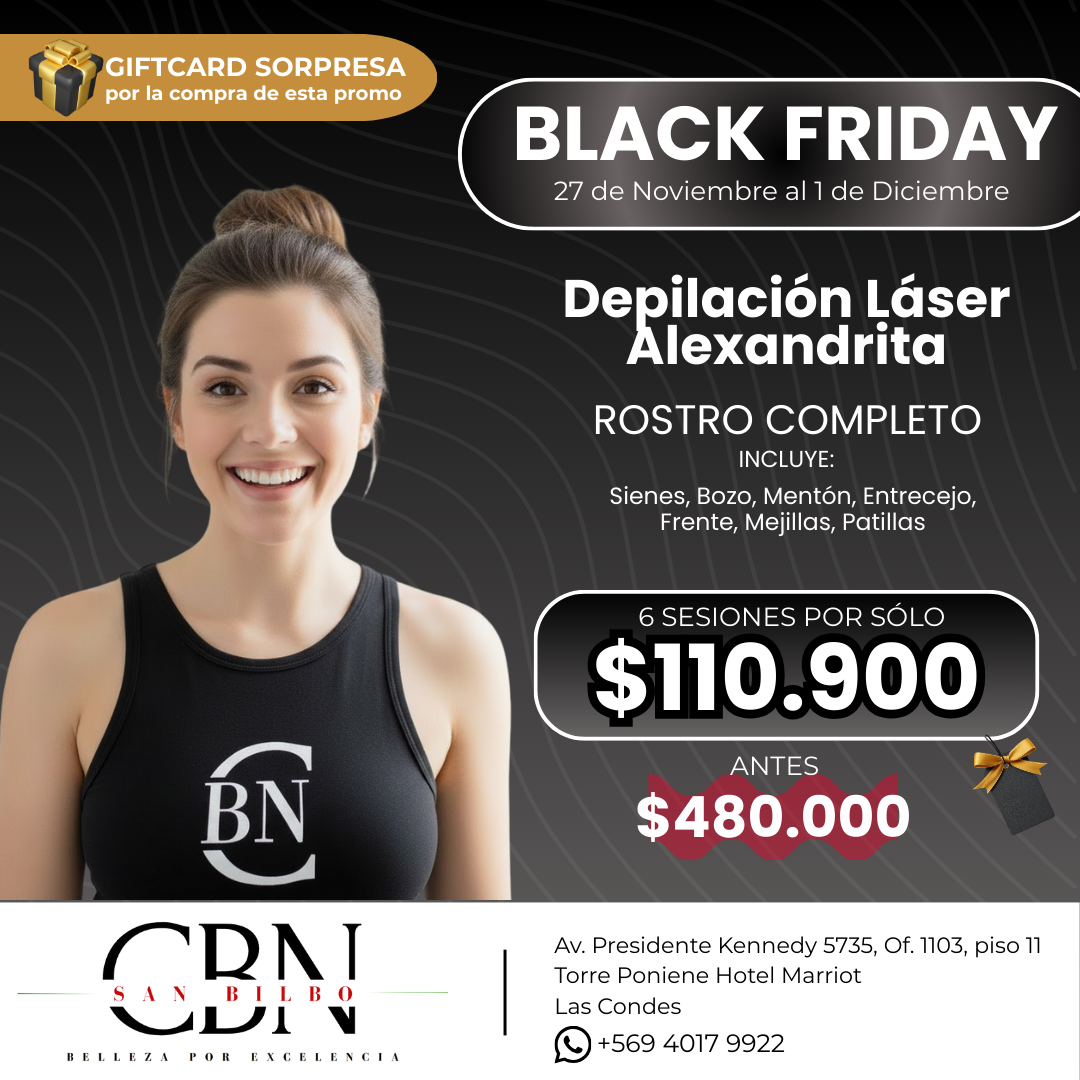BLACK FRIDAY 2025 - 6 sesiones Rostro Completo