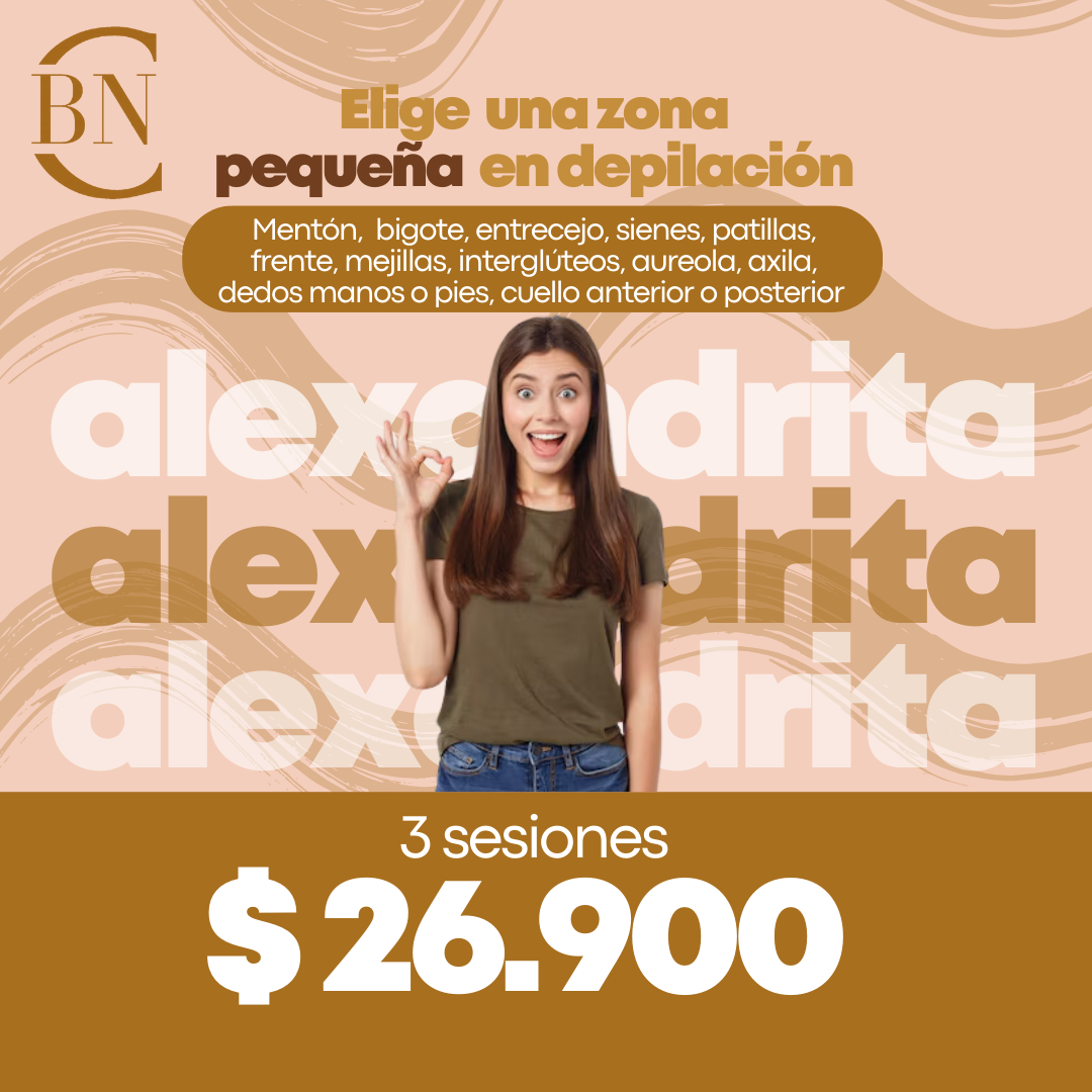 ELIGE UNA ZONA DE DEPILACIÓN PEQUEÑA - 3 sesiones