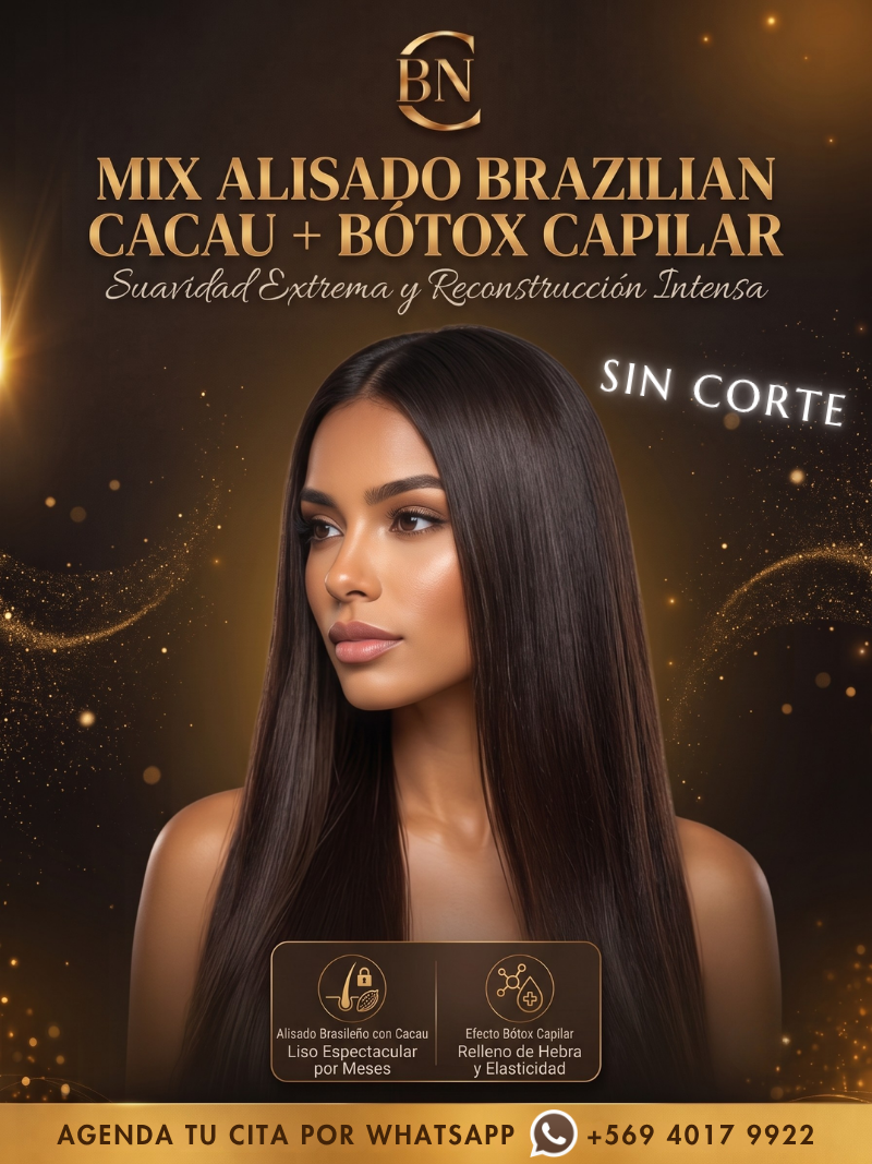 SERVICIO MIX ALISADO BRAZILIAN + BÓTOX CAPILAR S/CORTE