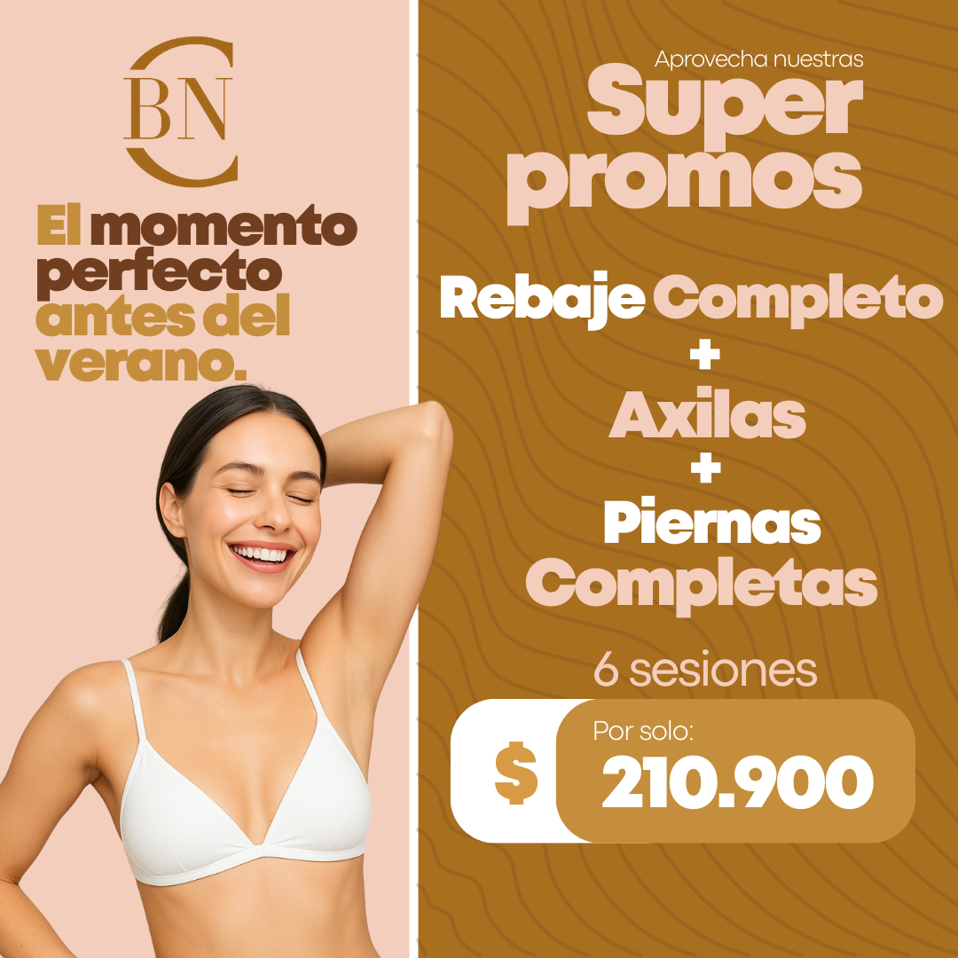 Rebaje Completo + Axilas + Piernas Completas - 6 sesiones